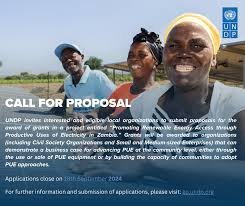 Call for Proposal to Promote Renewable Energy Access through PUE in Zambia